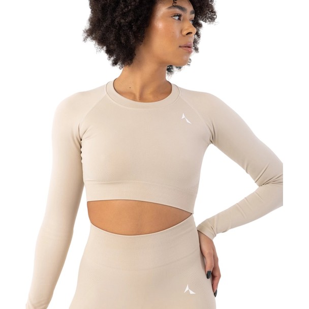 Carpatree Carpatree Womens/ladies Blaze Seamless Long-sleeved Crop Top