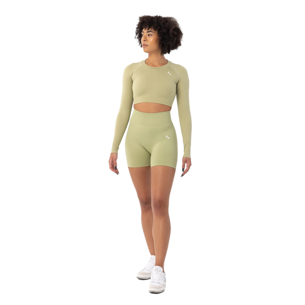 Carpatree Carpatree Womens/ladies Blaze Seamless Long-sleeved Crop Top