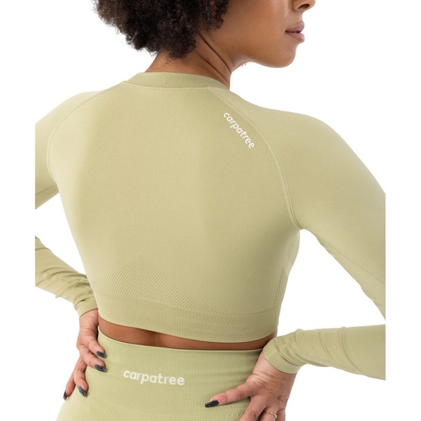 Carpatree Carpatree Womens/ladies Blaze Seamless Long-sleeved Crop Top