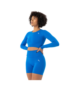 Carpatree Womens/ladies Blaze Seamless Long-sleeved Crop Top