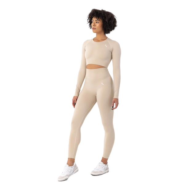 Carpatree Carpatree Womens/ladies Blaze Seamless Long-sleeved Crop Top