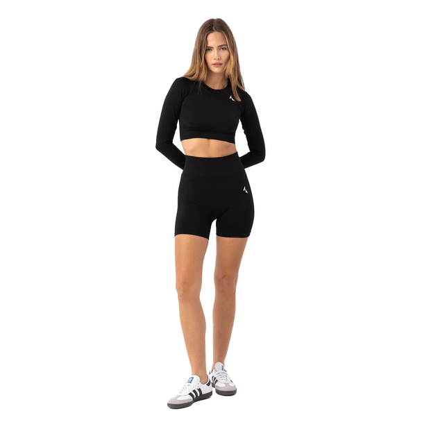 Carpatree Carpatree Womens/ladies Blaze Seamless Long-sleeved Crop Top