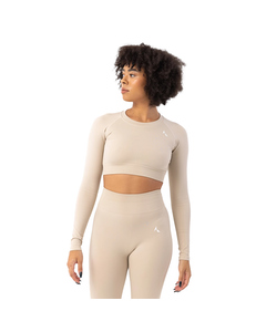 Carpatree Womens/ladies Blaze Seamless Long-sleeved Crop Top