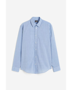 Regular Fit Easy-iron Shirt Light Blue