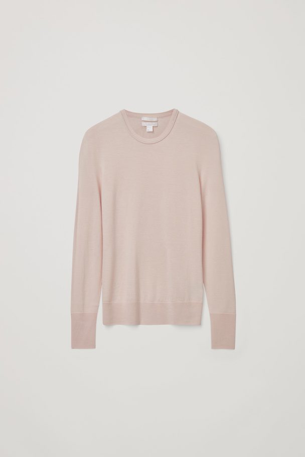 COS Cashmere Long-sleeve Top Dusty Pink