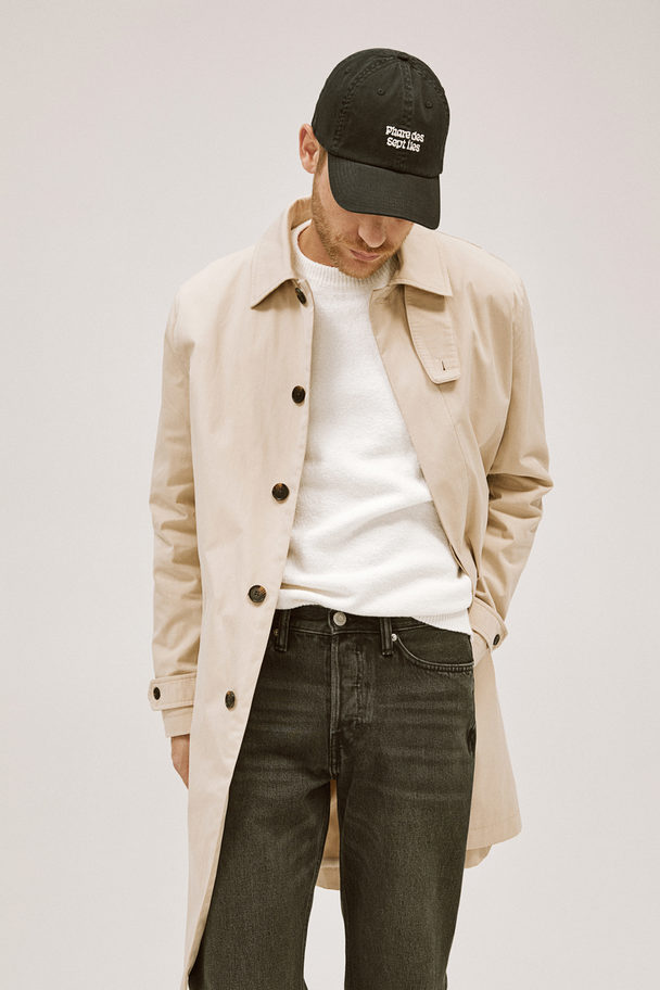 H&M Carcoat - Regular Fit Lichtbeige