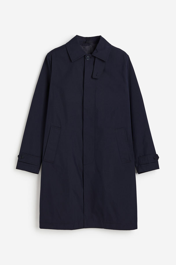 H&M Car Coat in Regular Fit Marineblau