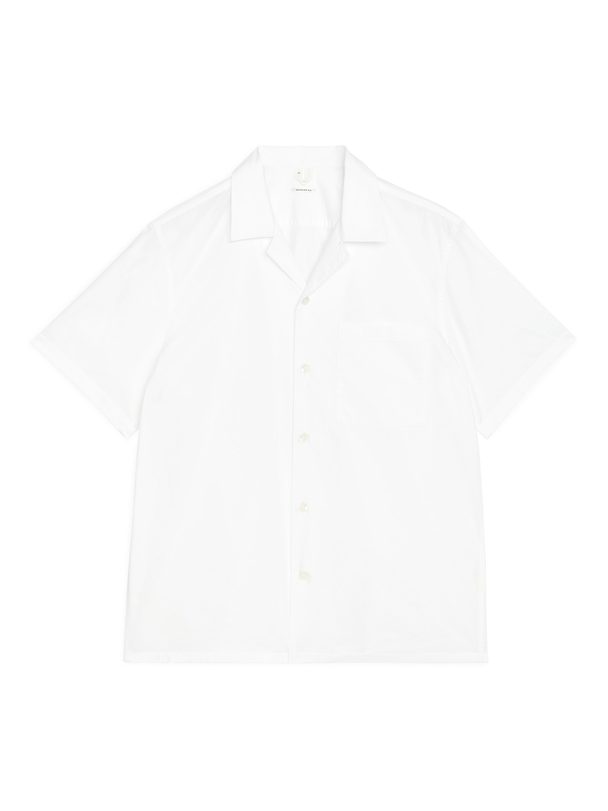 Arket Poplin Resort Shirt White