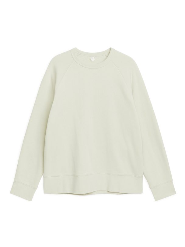 Arket Regular-fit Cotton Sweatshirt Pistachio