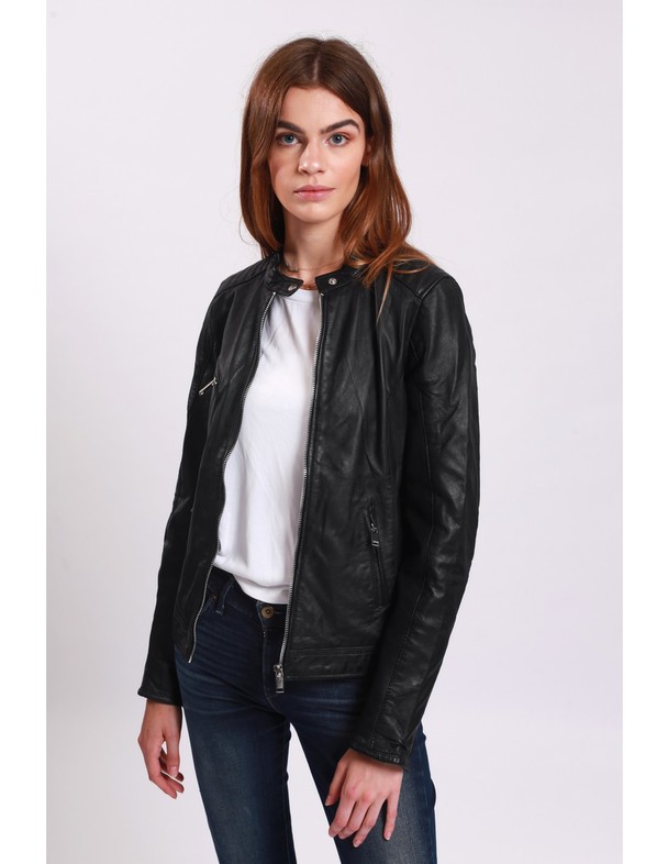 Le Temps des Cerises Leather Jacket Laiyna