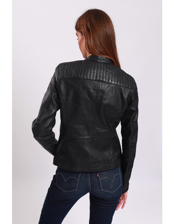 Le Temps des Cerises Leather Jacket Laiyna