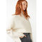 Oversized Strikket Uldsweater Hvid