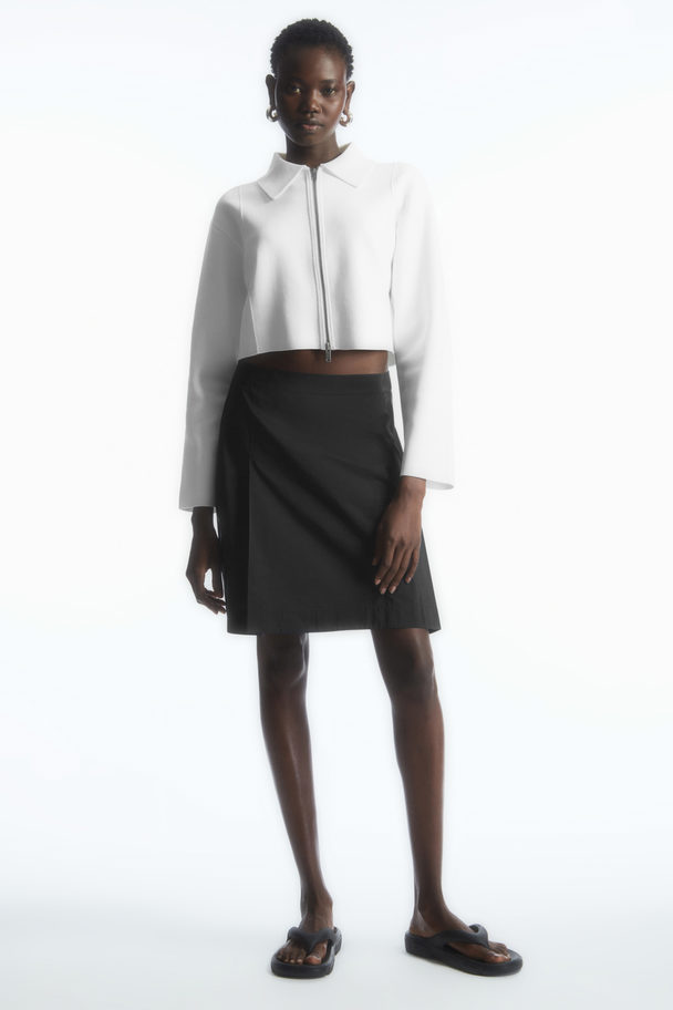 COS Shell-panel A-line Mini Skirt Black