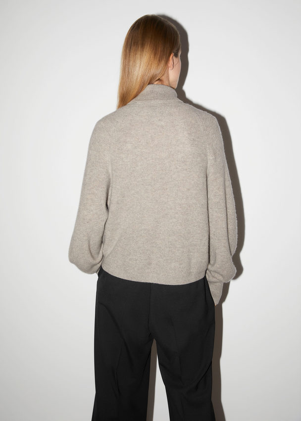& Other Stories Cashmere Turtleneck Sweater Mole
