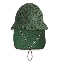 Flexible Sun Hat Green/black