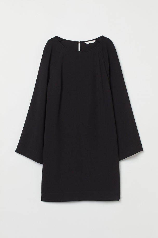 H&M Wide-sleeved Dress Black