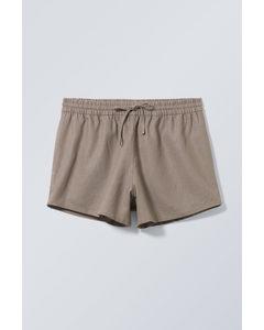 Shorts Tyler aus Leinenmischung Dunkles Taupe