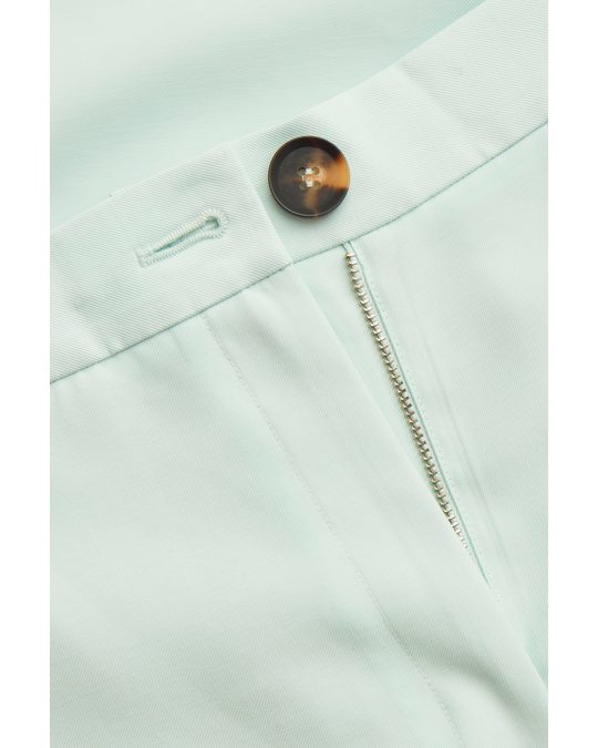COS Relaxed-fit Twill Trousers Light Green