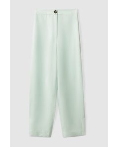 Relaxed-fit Twill Trousers Light Green