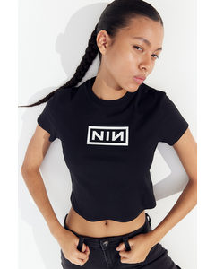 T-shirt Med Tryk Sort/nine Inch Nails