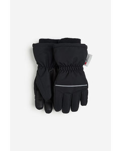 Waterafstotende, Gewatteerde Handschoenen Zwart