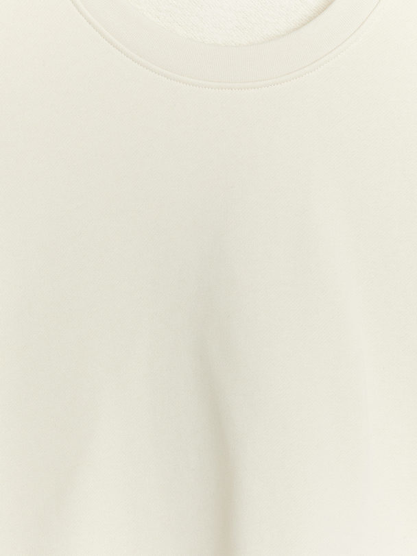 ARKET Relaxed Terry Sweatshirt Off White