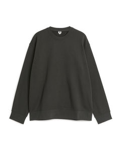 Oversized Sweatshirt Mörkbrun