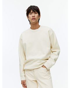 Relaxed Terry Sweatshirt Off White