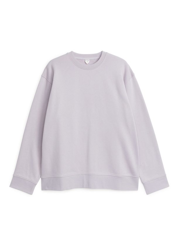 Arket Relaxed Terry Sweatshirt Dusty Lilac