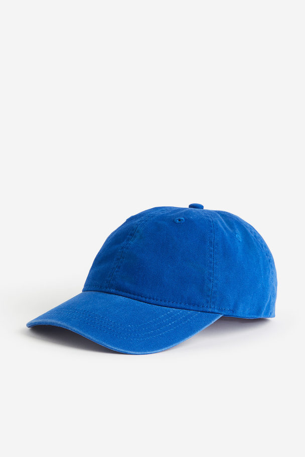 H&M Caps I Twill Klarblå