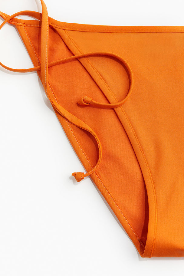 H&M Tie-Tanga Bikinihose Orange