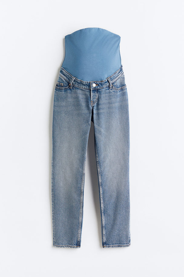H&M Mama Slim Ankle Jeans Licht Denimblauw