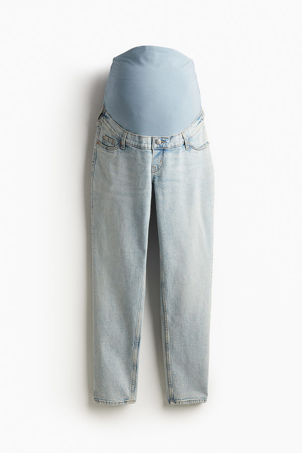 H&M MAMA Slim Ankle Jeans Helles Denimblau