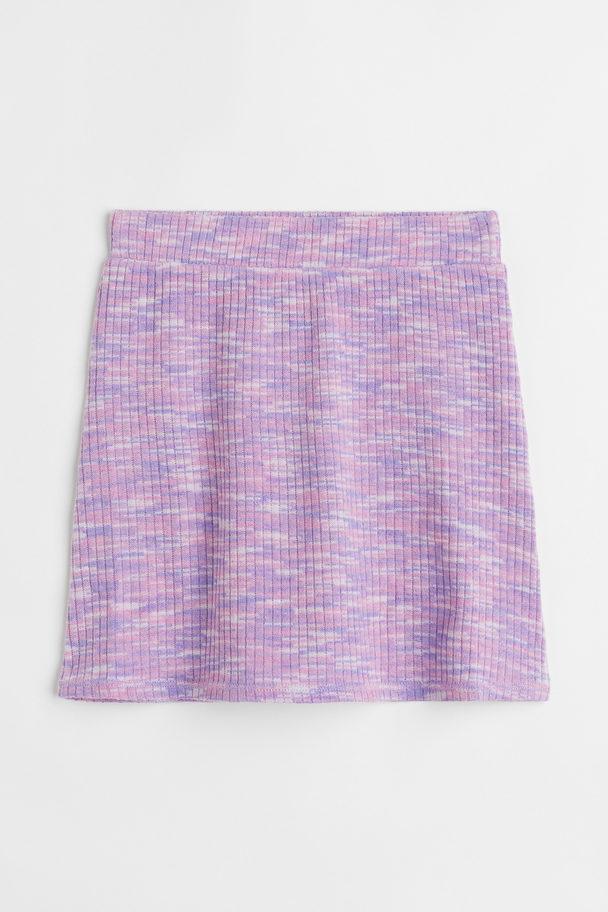 H&M Jersey Skirt Purple Marl