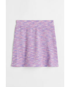 Jersey Skirt Purple Marl