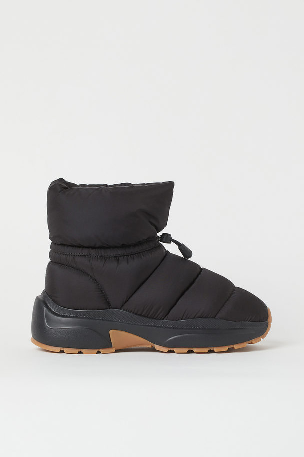 H&M Padded Trainer Boots Black