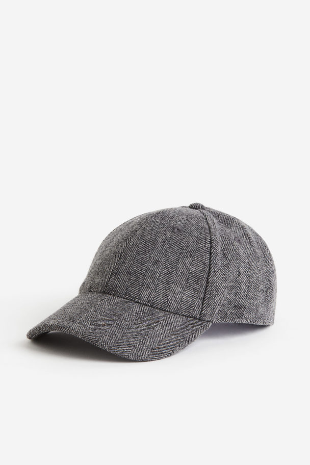 H&M Wool-blend Cap Dark Grey