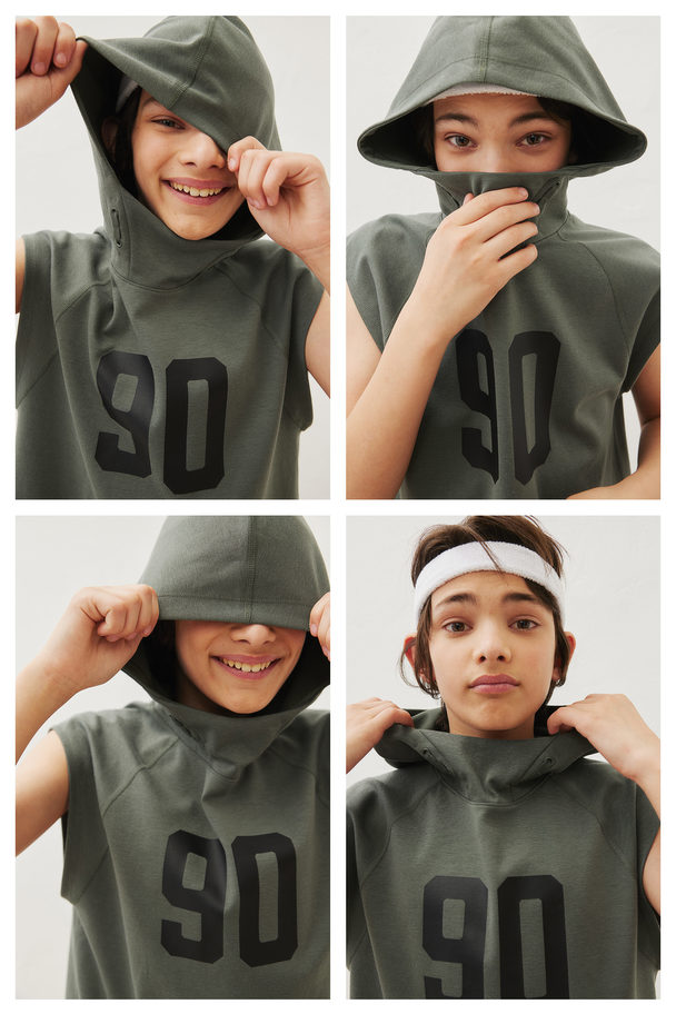 H&M 2-teiliges Sportset aus Jersey Khakigrün