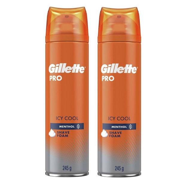 Gillette Gillette Pro Icy Cool Shave Foam Duo 2x250ml