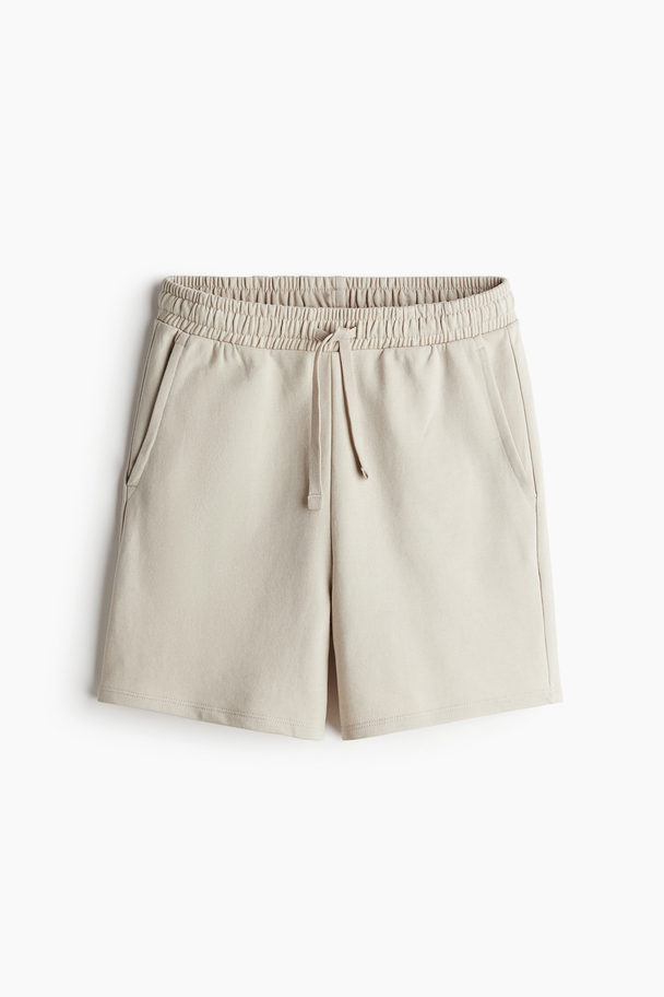 H&M Sweatshort Lichtbeige