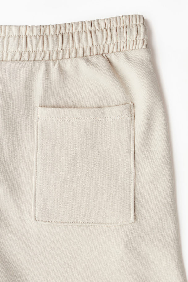 H&M Sweatshort Lichtbeige