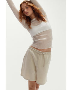 Sweatshort Lichtbeige