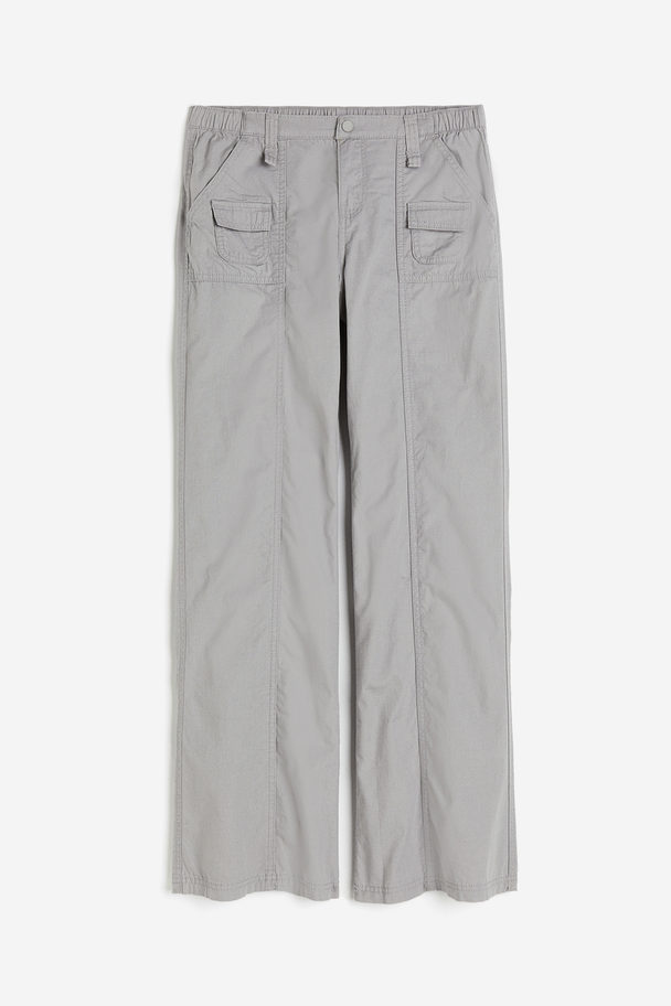 H&M Canvas Cargo Trousers Grey