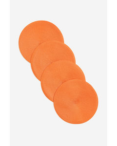 4er-Pack Tischsets Orange
