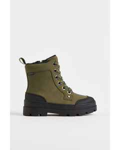Waterproof Boots Dark Khaki Green