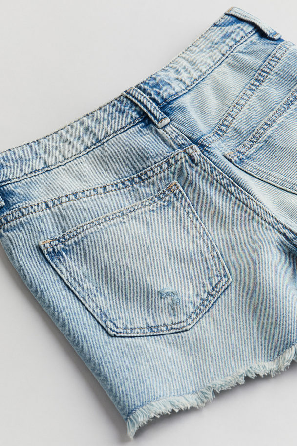 H&M Jeansshorts Ljus Denimblå