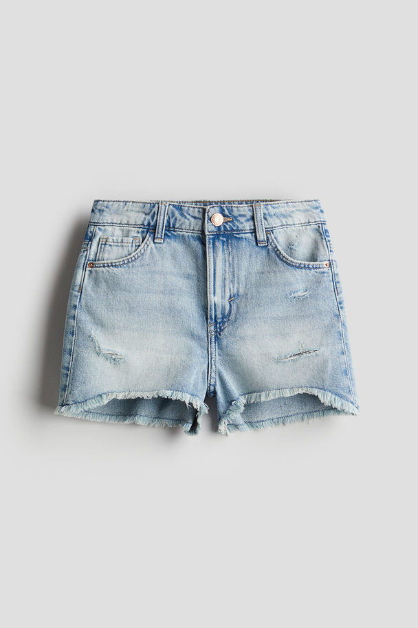 H&M Denimshorts Lys Denimblå