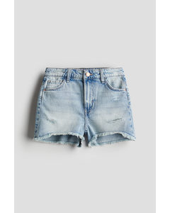 Denim Short Licht Denimblauw