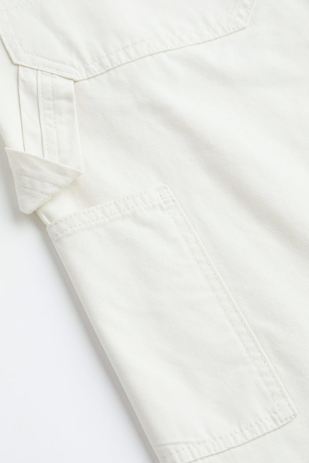 H&M Relaxed Fit Worker Trousers Cream