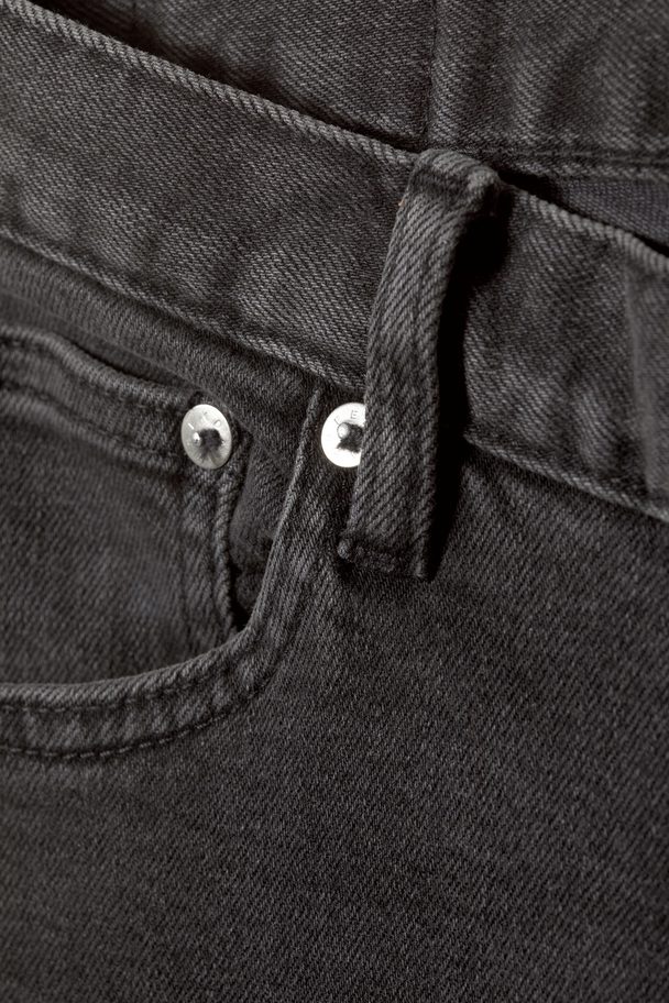 Weekday Sunday Slim Jeans, Der Er Smallerede Forneden Vasket Sort